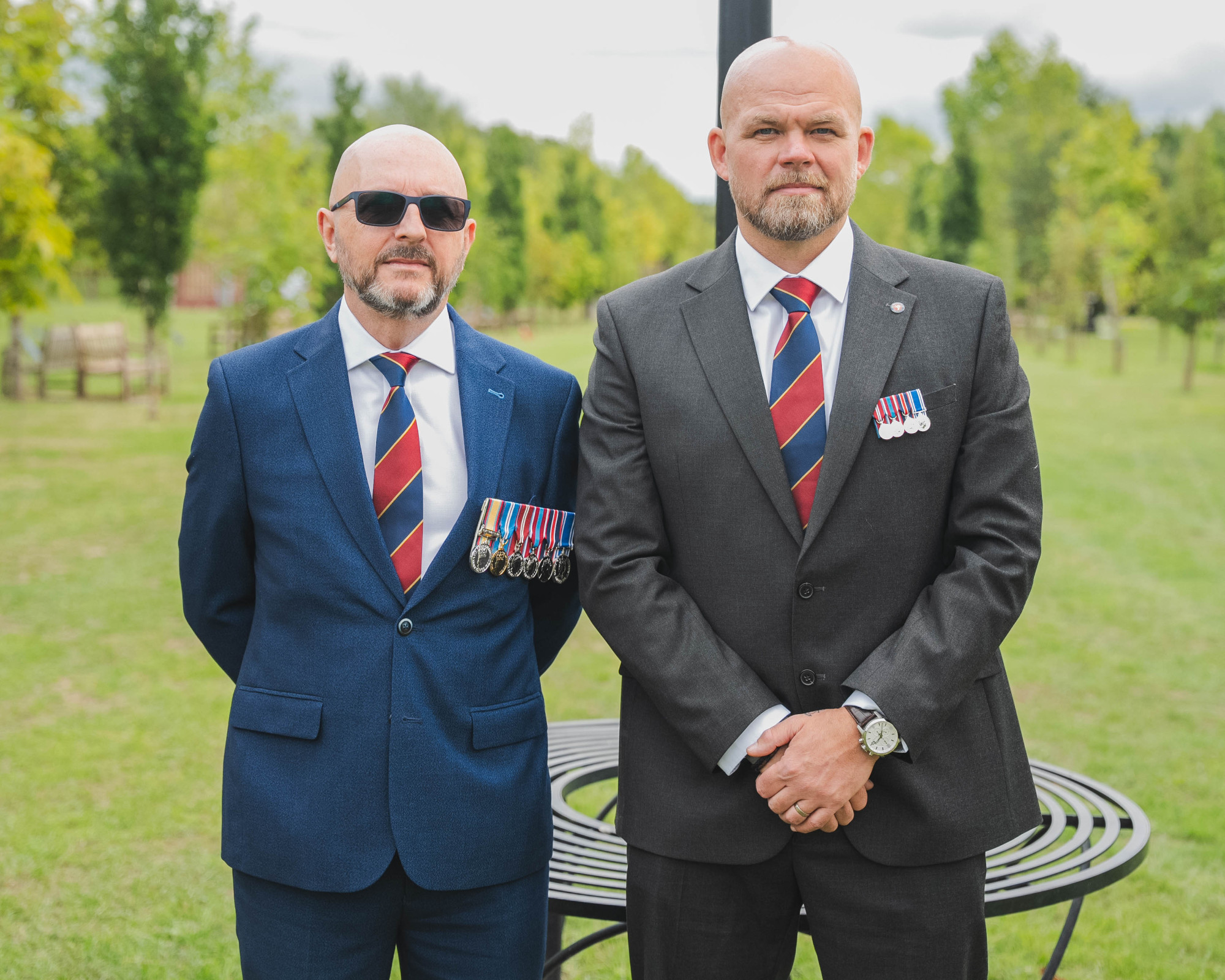 CEO Colin Longstaff and Darren Adams, the Federation's Chair pictured at the National Memorial Arboretum